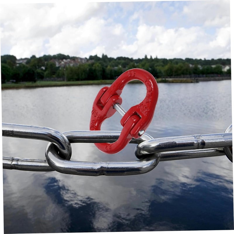 Heavy Duty Trailer Safety Chain Link Coupler Connector High Strength Steel For Lifting Sling - Image 3